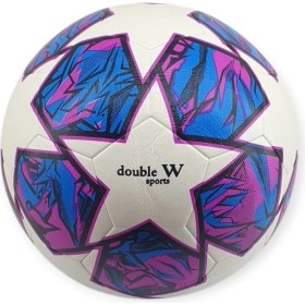 Resim Futbol Topu Mikro Dikişli 420 gr No:5 - FB-710-MOR (Lisinya) 