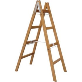 Resim Çift Çıkışlı Ahşap Merdiven 4 Basamak 