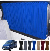 Resim Pandami Volkswagen Crafter 2.nesil Uzun Şase 2018+ Uyumlu Mavi Raylı Oto Perde Takımı 