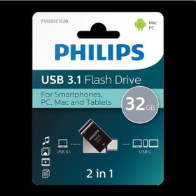 Resim Phılıps 32gb Usb3.1 Type-c 100/150 Mb/s Fm32dc152b/00 