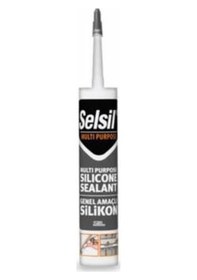 Resim 4 Adet Selsil Silikon Şeffaf 280 Gr + Silikon Tabancası - Selsil 