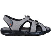 Resim Erkek Deri Sandalet 024-0044 - Gri 