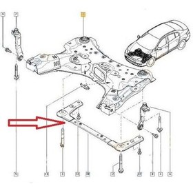 Resim Renault Megane- 3- Hb- 10/13 Motor Beşiği Ön Traversi Beşik Diğer 