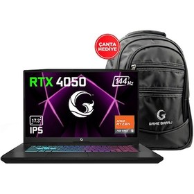 Resim Game Garaj Slayer R5XL-4050 C2 R5-7535HS 32 GB 1 TB SSD RTX4050 17.3" Dos 144 Hz Dizüstü Bilgisayar 