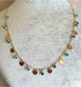 Resim Nazar Boncuklu Pullu Kolye 