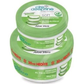 Resim Cire Aseptine Soft Aloe Vera El Yüz ve Vücut Kremi 100 ML + Aloe Vera El Yüz ve Vücut Kremi 30 ML 