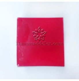 Resim Mutfak Kırmızı Asetat Kutu 5.5x5.5x2 cm 10 Adet 