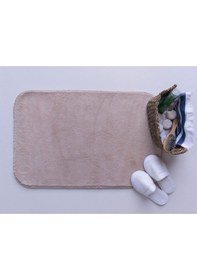 Resim Puffy Yumuşak Banyo Paspas 40 X 60 Kaymaz Ekstra Yumuşak Antrasit Beyaz 