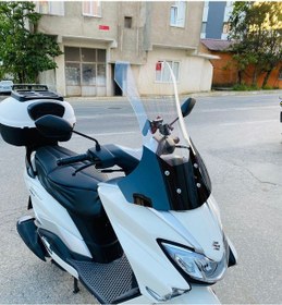 Resim Motocam Suzuki Burgman Street Ex 125 Ön Cam 2023-2026 Model 62cm Şeffaf Renkli 4mm 
