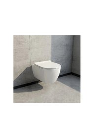 Resim Turkuaz City Rimless Kanalsız Asma Klozet ve Gala Slim Pp Kapak 