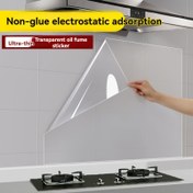 Resim 1 Rulo Plastik Elektrostatik Yapışma Duvar Koruyucu Film – Mutfak, Fayans, Ev, Yurt Dekorasyonu İçin Su Geçirmez, Yağ Geçirmez, Çıkarılabilir Film – Yapıştırıcı Yok, Kolay Temizlenir, Elektriksiz Kullanım – 299.72 cm 