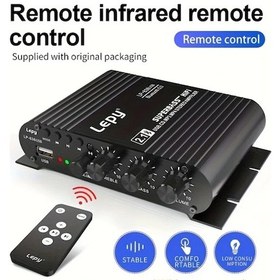 Resim Tongdashop 1 Bilgisayar 838 Subwoofer Araç Amplifikatörü Ve Merkez Kanal Hoparlör 