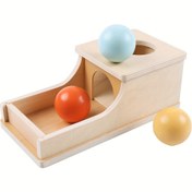 Resim El-göz koordinasyonu ve ince motor becerilerini geliştirmek için tasarlanmış bir ahşap kutu oyuncak, doğum günleri, Cadılar Bayramı ve Noel için uygun bir eğitim hediyesi. 