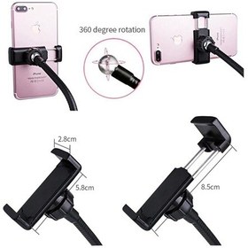 Resim Telefon Tutucu Tripod Masa Lambası Youtuber Tripodu Usb-Led Işık 