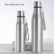 Resim 1 Adet Paslanmaz Çelik Su Şişesi, Demlik ve Bardaklar - 25.36 Ons (750 Mililitre) / 38.31 Ons (1000 Mililitre), Sızdırmaz Kapaklı, Hafif ve Dayanıklı Yapı, Minimalist Tasarım, Yüksek Kaliteli Malzeme, Çok Amaçlı Su Kabı, Açık Hava Tutkunları ve Macera Severler İçin Uygun, Kamp Ekipmanı, Outdoor Hiking ve Kamp İçin İdeal 