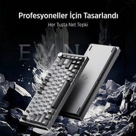 Resim Philips Evnia SPK8618UPRH HotSwap Makrolu 3 Modlu Metal Gaming Oyuncu Klavyesi Mor 