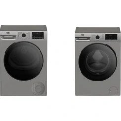 Resim Beko Cmx 10120 S Gri Çamaşır Makinesi + Kmx 1000 S Gri Kurutma Makinesi 