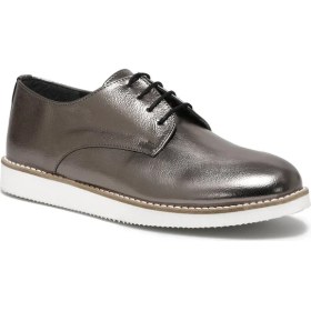 Resim Miss F DS21012 1fx Antrasit Kadın Oxford Ayakkabı 