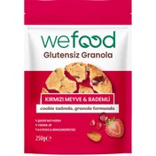 Resim WEFOOD Glutensiz Granola Kırmızı Meyve & Bademli 250g 