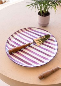 Resim The Mia Joy Servis Tabağı Mor 30 Cm Çok Renkli 