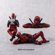 Resim Marvel Deadpool Figür Seti 3 Süper Kahraman Temalı Araba Dekorasyonları Noel Doğum Günü Hediyeleri 