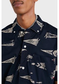 Resim Tommy Hilfiger Erkek Gömlek MW0MW30692 0GY Lacivert 