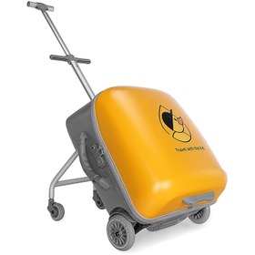 Resim Tucklebery Oturaklı Gezgin Çocuk Valizi - Sarı - Sarı / Standart 