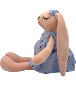 Resim UDATOYS Uzun Kulaklı Tavşan Peluş Oyuncak Sevimli Uyku Oyun Arkadaşı 35 cm Mavi 