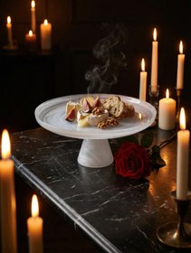 Resim ARDA CAM Ayaklı Cam Pasta Standı- Patisserie-Kek Standı-Sunum Servis-Şeffaf 