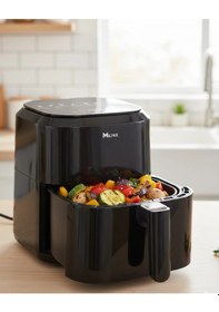 Resim 4 Litre Cam Hazneli 1360w Ayarlanabilir Isılı Airfryer 