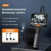 Resim Endüstriyel Endoskop Kamera HD 1080 P LCD Dijital Borescope Muayene Kamerası 8mm IP67 Araba Için Su Geçirmez Otomobil Endoskop 