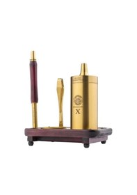 Resim Mr Eds E 50 Ironman Pro X Gold Nargile Takımı Titanyum Serisi 