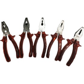 Resim Hırdavatistan 5 ADET AŞINMAZ KALİTELİ KIRMIZI PENSE 180MM 