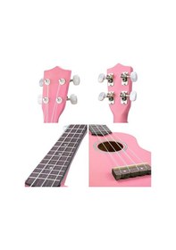 Resim Puka Pk-10 Çantalı Pembe Renk Soprano Ukulele-Kılıf 