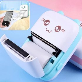 Resim Mavi Termal Cep Yazıcısı Mini Printer 