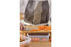 Resim Elegancev Ayaklı Bambu Kesim Tahtası-Kesme Tahtası-Ekmek Tahtası-Et Tahtası-(34 x 22 x 8,5 Cm) 