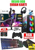Resim DMC N43 (PUBG,GTA 5) I7 4770,16gb Ram,500gb Hdd,256gb Ssd,rx580 24"180hz Oyuncu Masaüstü Bilgisayar 