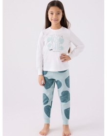 Resim Rolypoly Kız Çocuk Mavi Pijama Takımı Rp3471-c-v2 Mavi 