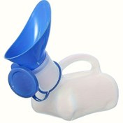 Resim Erkekler ve Kadınlar için Taşınabilir Seyahat Tuvaleti - 33.81oz Sızdırmaz Tasarım, Ergonomik Saplı, Dayanıklı Plastik Kompakt Kamp Tuvaleti Araba, Karavan, Açık Hava Aktiviteleri İçin, Kamp Tuvaleti, Karavan Seyahati Tesisatı, Güvenli Kapak Özelliği, Kolay Tutuşlu Sap 