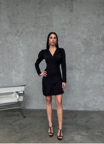 Resim GİZONLY Pileli Blazer Ceket Elbise 