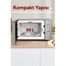Resim Kumtel Silver Mikrodalga Fırın Hm-16 