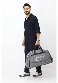Resim Probag Kabin Boy Hostes Tipi Spor Valiz Seyahat Tatil El Ve Omuz Askılı Günlük Kullanım Ve Kıyafet Çantası Gri 