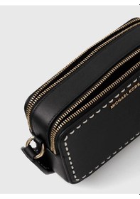 Resim Michael Kors Jet Set Contrast Stitch Crossbody Bag 32t4gj6c1l Siyah 