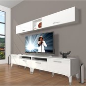 Resim Decoraktiv Eko 5200 Mdf Silver Tv Ünitesi Tv Sehpası Beyaz 