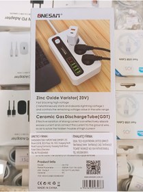 Resim ONESAN 2 Type-c 3Usb ve 3 Çoklu Akıllı Priz 