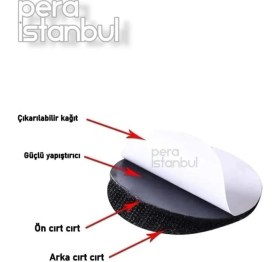 Resim 20 Adet Süper Yapışkan Halı Kaydırmaz Bant Çarşaf, Örtü Kaymasını Önleyici Cırtlı Yapışkan Bant 5 cm 