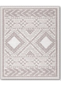 Resim Bukle Bohem Doğal Pamuklu 2'li Banyo Paspas & Halı Seti 60x100+50x60 Cm - Taş Taş 
