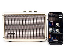 Resim Kozmos Blaze-30CR Taşınabilir Şarjlı Elektro Gitar Amfisi (Krem) 