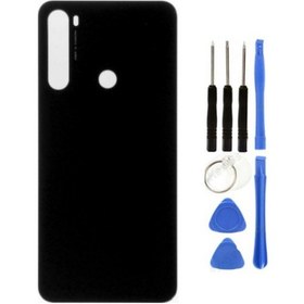 Resim Redmi Note 8 Uyumlu Arka Pil Kapağı Siyah + Tamir Seti Çok Renkli 