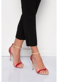 Resim Fox Shoes Kırmızı/Ten Rugan Kadın Topuklu Ayakkabı 7749112608 